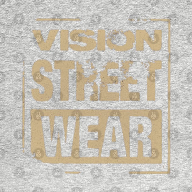 Vision Street Wear Skateboarding Disstresed 1980s Original Aesthetic Tribute 〶 by Terahertz'Cloth